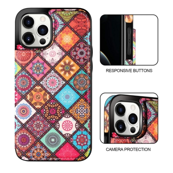 NEW Boho iPhone 12 Pro Max Wallet Flip Case